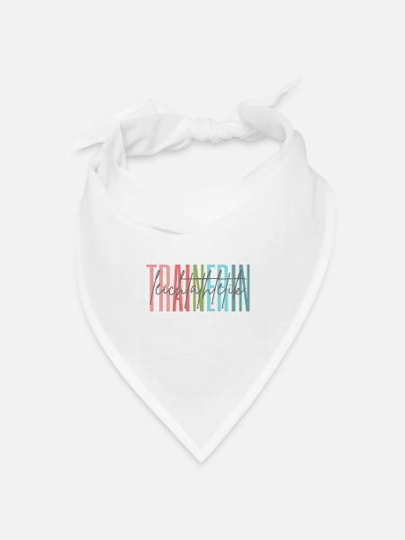 Trainerin Leichtathletik Leichtathletiktrainerin - Bandana Dreieckstuch - Weiß