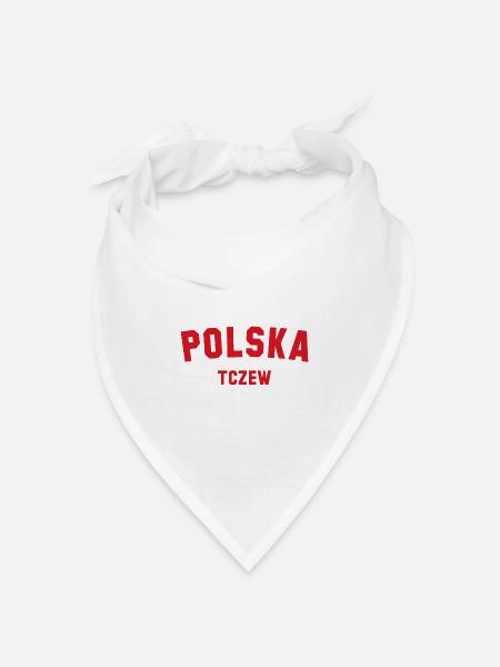 TCZEW Polska Polen - Bandana Dreieckstuch - Weiß