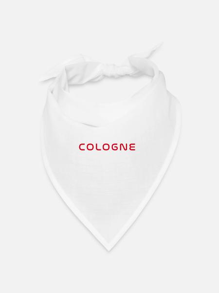 Köln T-Shirt – Domstadt Liebe - Bandana Dreieckstuch - Weiß