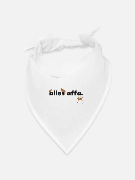 allesaffa. - Bandana Dreieckstuch - Weiß