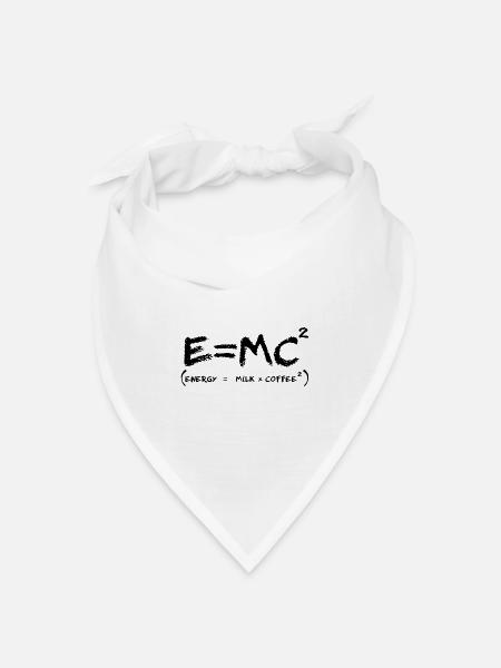Kaffee-Energie-Formel-Geek-Humor - Bandana Dreieckstuch - Weiß