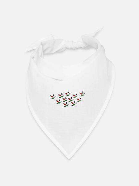 Palästina - Bandana Dreieckstuch - Weiß