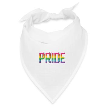 Pride Month LGBT - Pride! - Bandana Dreieckstuch - Weiß - Vorne