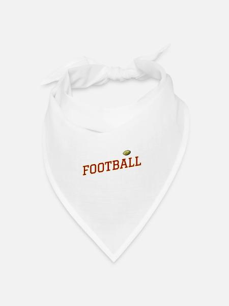 Angetrieben von Fußball-Design - Bandana Dreieckstuch - Weiß