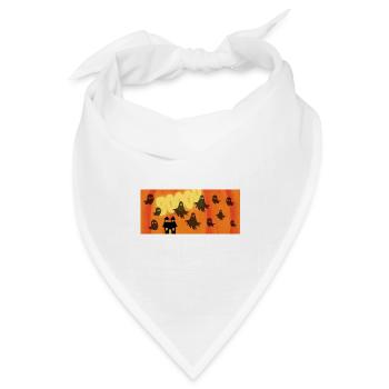 Halloween_Geister - Bandana Dreieckstuch - Weiß - Vorne