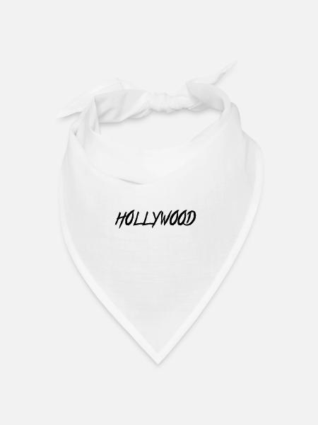 Hollywood - Bandana Dreieckstuch - Weiß