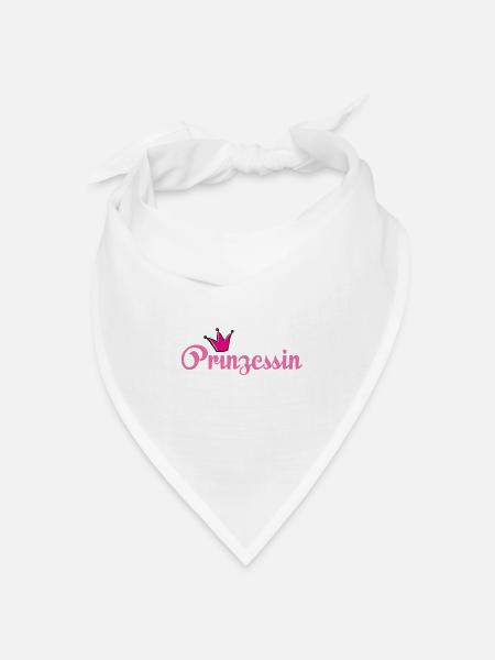 Prinzessin - Bandana Dreieckstuch - Weiß