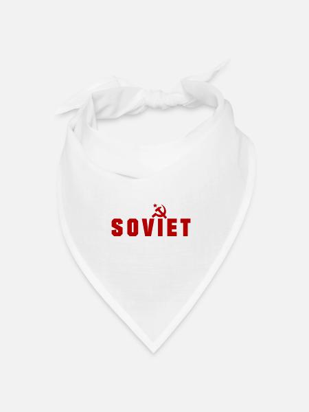 Soviet - Russland - Bandana Dreieckstuch - Weiß