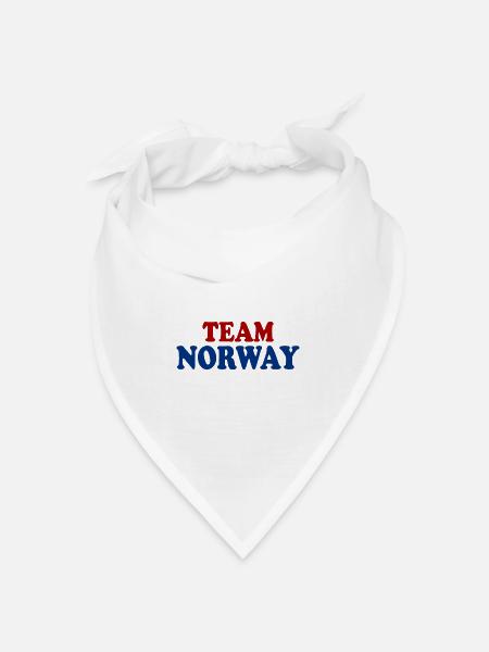 Team norway - Bandana Dreieckstuch - Weiß