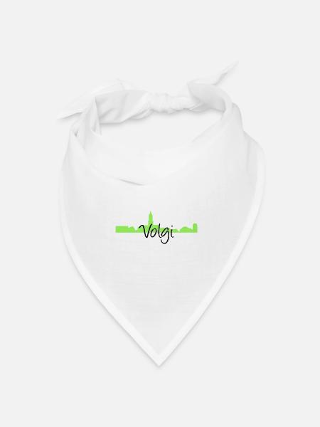Volkach | Volgi | Mainschleife - Bandana Dreieckstuch - Weiß