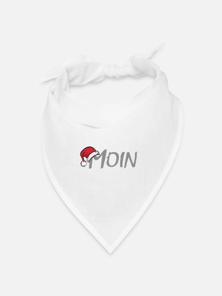 xmas moin hamburg ostsee nordsee hat Weihnachten - Bandana Dreieckstuch - Weiß
