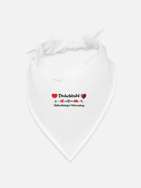Dinkelsbühl Siebenbürger Heimattag Design - Bandana Dreieckstuch - Weiß