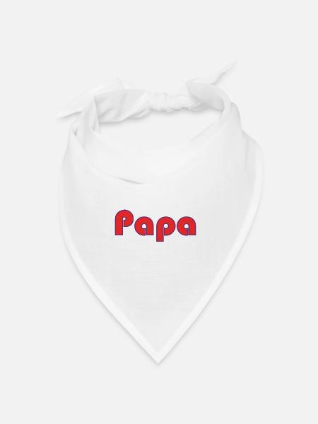 ALLES GUTE ZUM GEBURTSTAG, PAPA. PAPA. VATERTAG. VATER - Bandana Dreieckstuch - Weiß