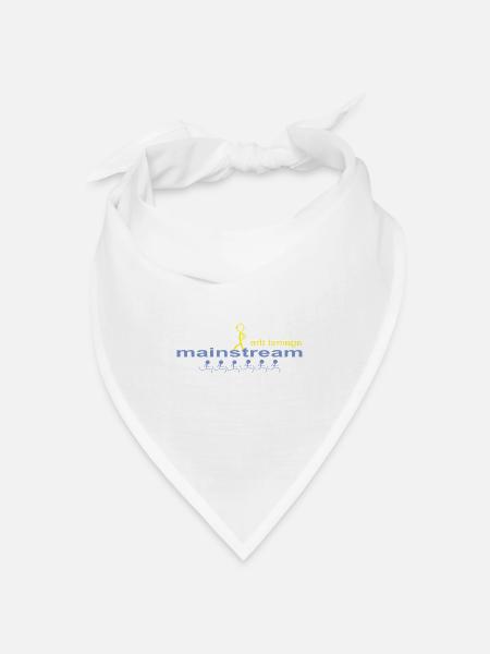 against_the_mainstream - Bandana Dreieckstuch - Weiß