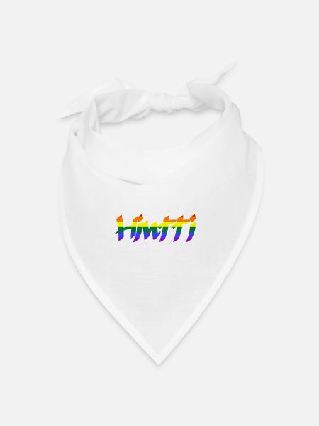 Regenbogenpreis - Bandana Dreieckstuch - Weiß