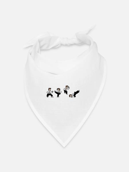 Karate - Bandana Dreieckstuch - Weiß
