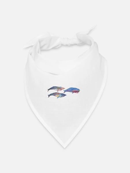 Wale Panorama Becher - Bandana Dreieckstuch - Weiß