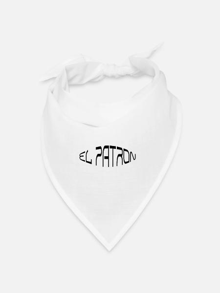 El Patron – Der Macher Look - Bandana Dreieckstuch - Weiß