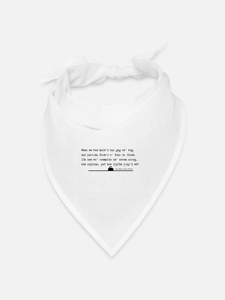 Drei offene Winter - Bandana Dreieckstuch - Weiß