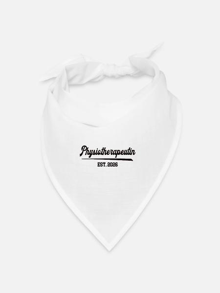 Physiotherapeutin 2026 Physio Beruf Therapeutin - Bandana Dreieckstuch - Weiß