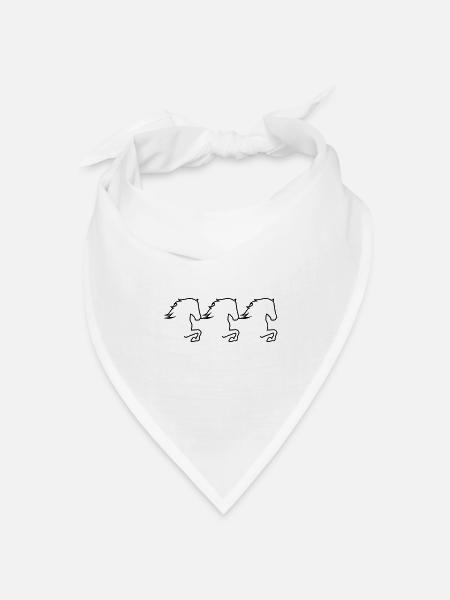 Tölter Trio - Bandana Dreieckstuch - Weiß