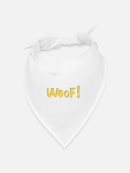 woof - Bandana Dreieckstuch - Weiß