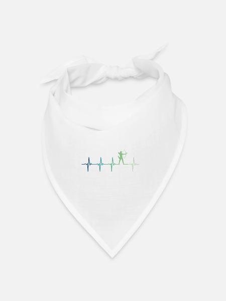 Bogenschießen Bogenschießen Herzschlag - Bandana Dreieckstuch - Weiß