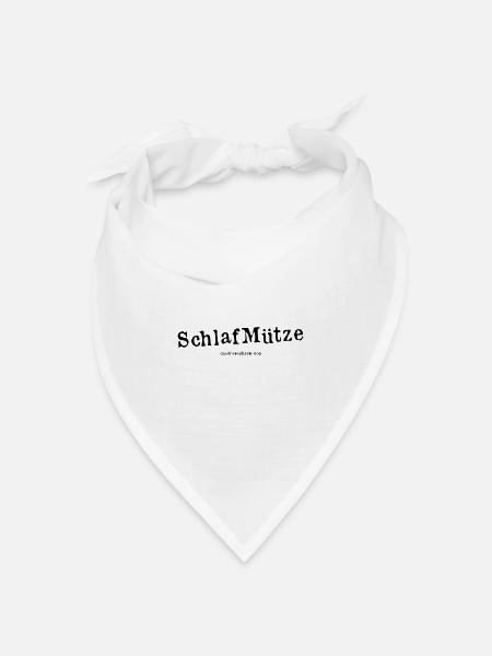 Schlafmütze - Bandana Dreieckstuch - Weiß