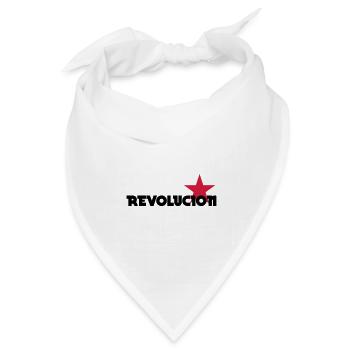 [ Revolucion ] - Bandana Dreieckstuch - Weiß - Vorne