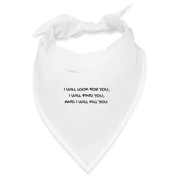 Cinema / Film / Zitat / TV-Serie - Bandana Dreieckstuch - Weiß - Vorne