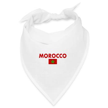 Marokko - Bandana Dreieckstuch - Weiß - Vorne