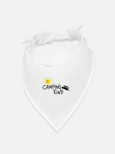 Camping Kind Bus - Bandana Dreieckstuch - Weiß