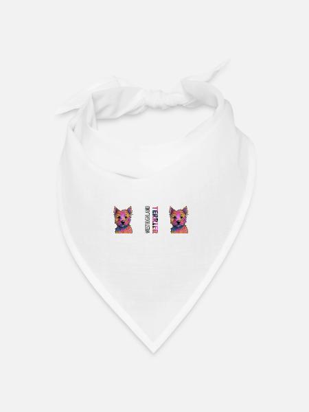 West Highland Terrier - Bandana Dreieckstuch - Weiß