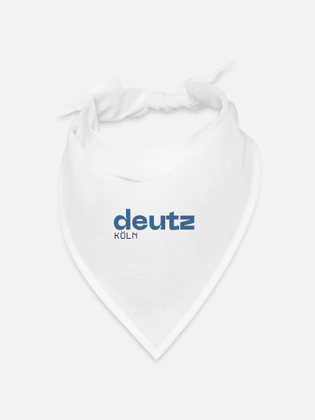 Deutz Köln - Stadtteil - Bandana Dreieckstuch - Weiß
