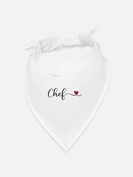 Chef - Bandana Dreieckstuch - Weiß