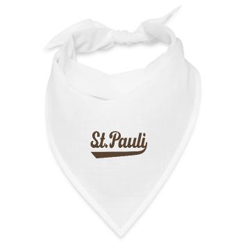 St. Pauli Hamburg - Bandana Dreieckstuch - Weiß - Vorne