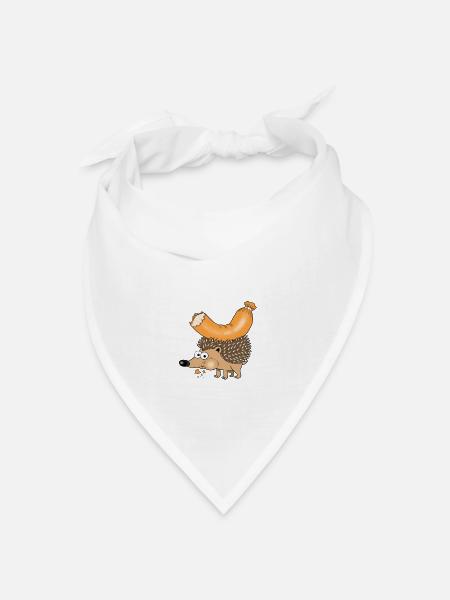 Bockwurstigel - Bandana Dreieckstuch - Weiß
