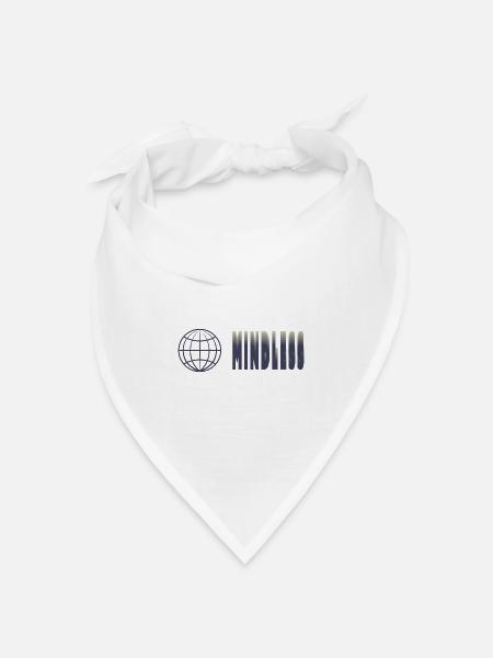 Achtsamkeit T-Shirt – Weltsymbol - Bandana Dreieckstuch - Weiß