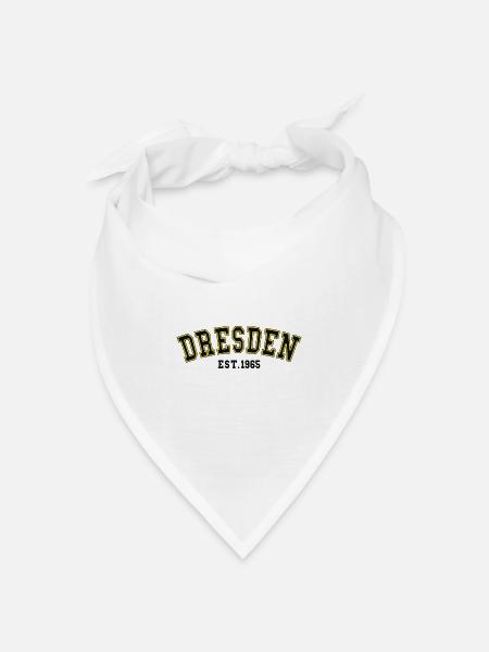 Dresden Est. 1965 - Bandana Dreieckstuch - Weiß