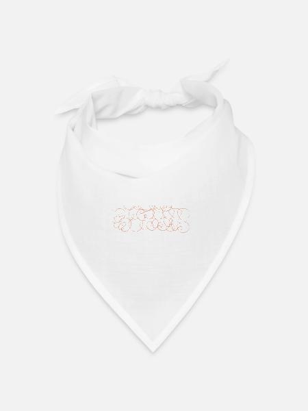 Berlin Graffiti Souvenir Throw - up - Bandana Dreieckstuch - Weiß