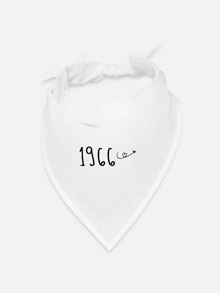 1966 Jubiläum 1966 Rückblick 1966 - Bandana Dreieckstuch - Weiß