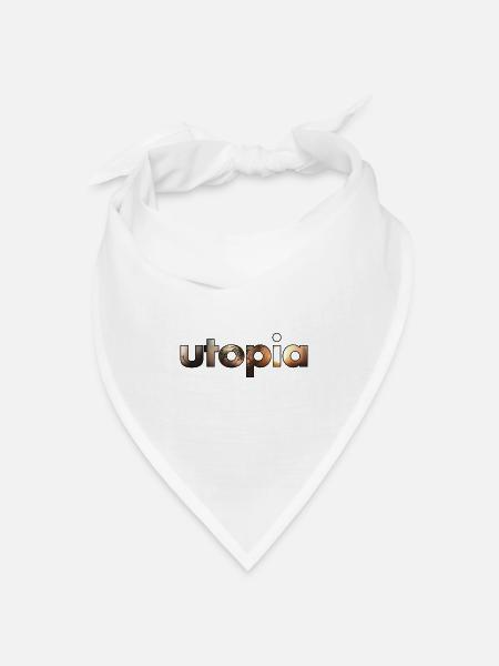 utopia_gold - Bandana Dreieckstuch - Weiß