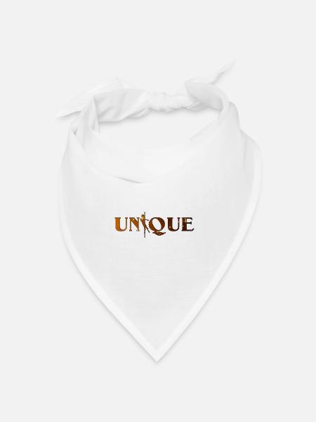 Goldene Silhouette Tanz-Umriss - Bandana Dreieckstuch - Weiß