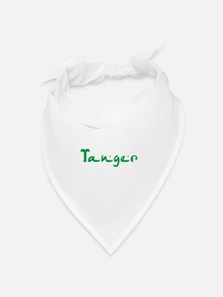 TANGER Algeria Algerien - Bandana Dreieckstuch - Weiß