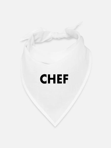Chef - Bandana Dreieckstuch - Weiß