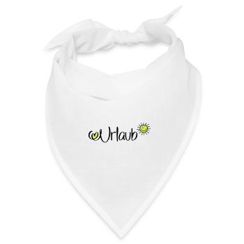 Urlaub in der Sonne - Bandana Dreieckstuch - Weiß - Vorne