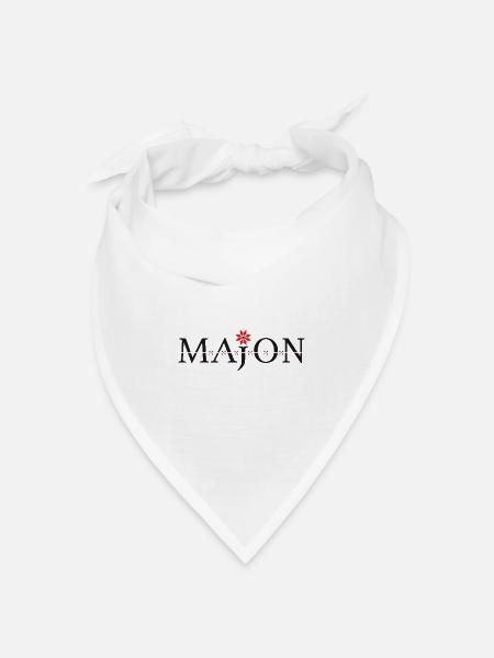 Majon – Springer - Bandana Dreieckstuch - Weiß