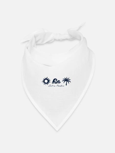 LostinParadise - Bandana Dreieckstuch - Weiß