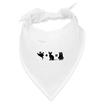 Funny Halloween Dog Ghost - Bandana Dreieckstuch - Weiß - Vorne