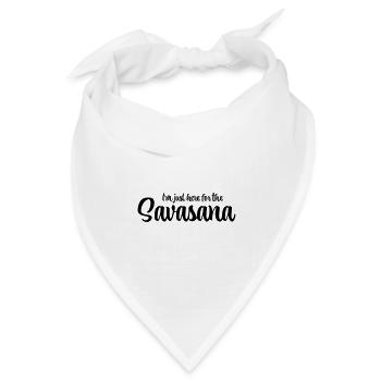 I'm just here for the savasana - Bandana Dreieckstuch - Weiß - Vorne